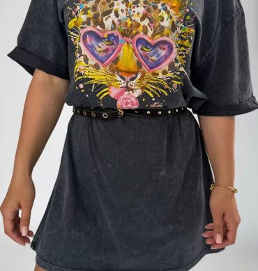 Długi T-shirt - sukienka