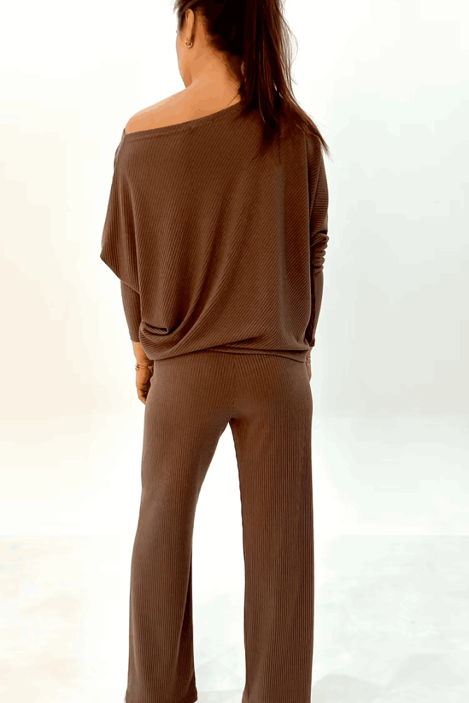 Lekki dres z prazkowanego materialu - obrazek 5